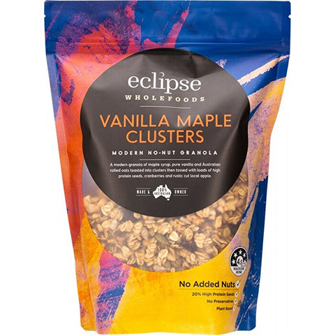 ECLIPSE ORGANICS Modern No-Nut Granola Vanilla Maple Clusters 450g