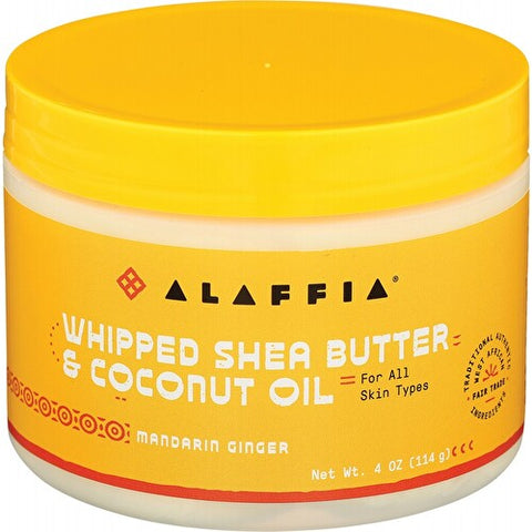 ALAFFIA Whipped Shea Butter & Coconut Oil Mandarin Ginger 114g