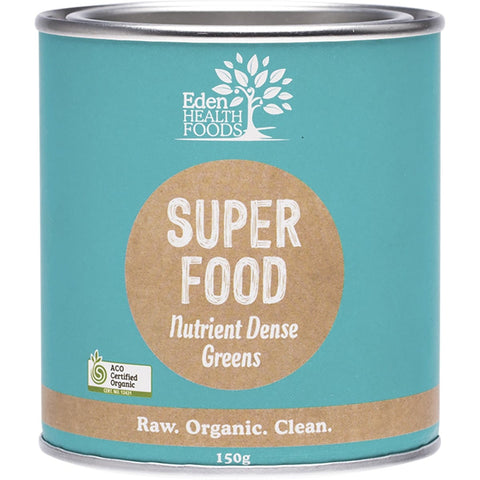 EDEN HEALTHFOODS Superfood Certified Organic Greens Powder 150g