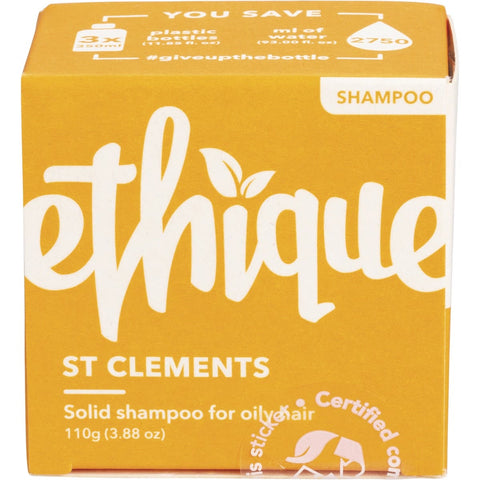 ETHIQUE Solid Shampoo Bar St Clements - Oily Hair 110g
