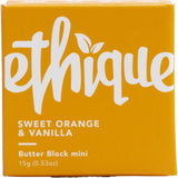 ETHIQUE Body Butter Block (Mini) Sweet Orange & Vanilla 15g 20PK