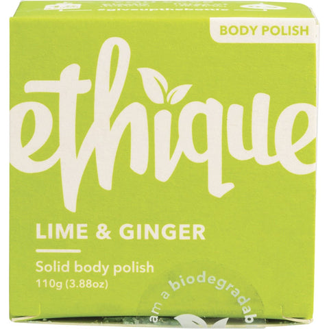 ETHIQUE Solid Body Polish Bar Lime & Ginger 110g