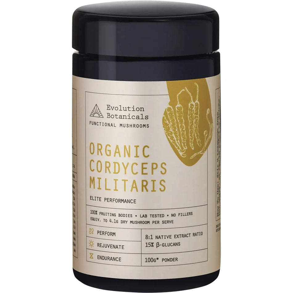 EVOLUTION BOTANICALS Organic Cordyceps Militaris Elite Performance 100g