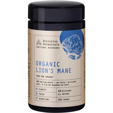EVOLUTION BOTANICALS Organic Lion's Mane Food For Thought 100g