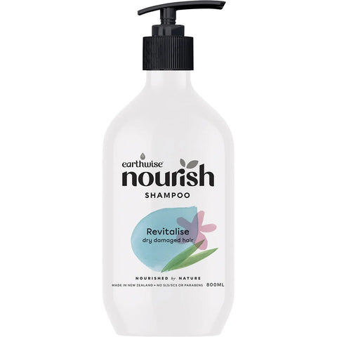 Earthwise Nourish Shampoo Revitalise Dry Damaged Hair 800ml