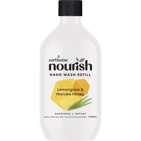 Earthwise Nourish Hand Wash Lemongrass & Manuka Honey 900ml