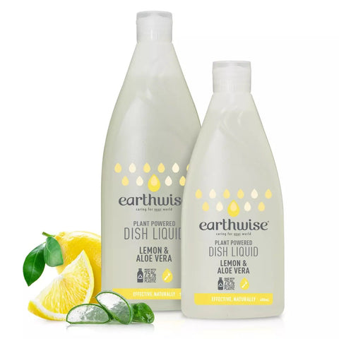 EARTHWISE Dish Liquid Lemon & Aloe Vera 400ml