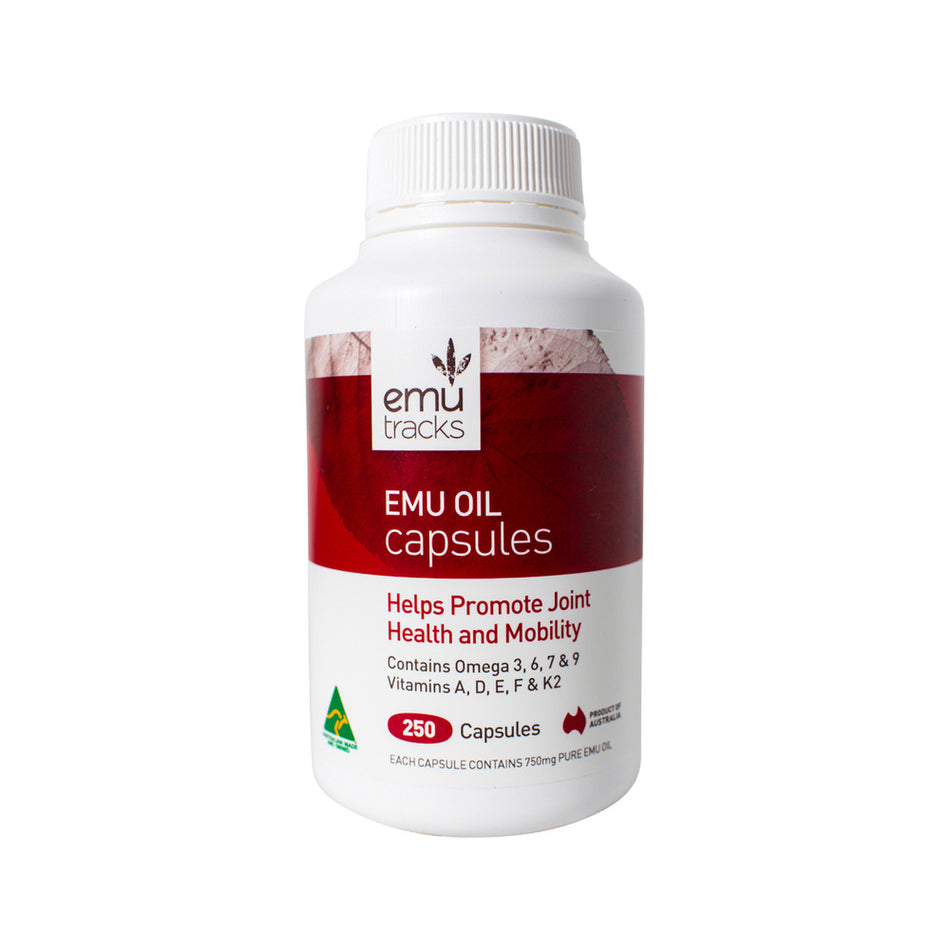 Emu Tracks Emu Oil 750mg Capsules 250c