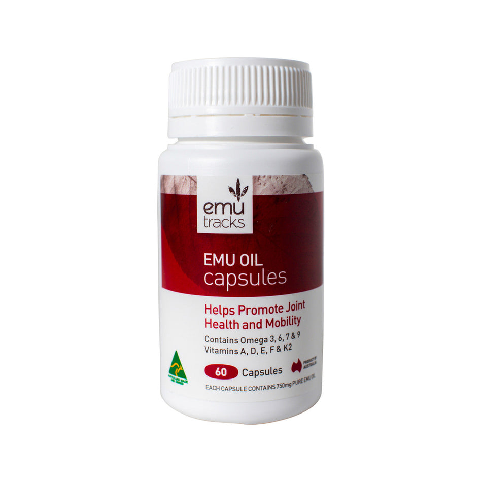 Emu Tracks Emu Oil 750mg Capsules 60c