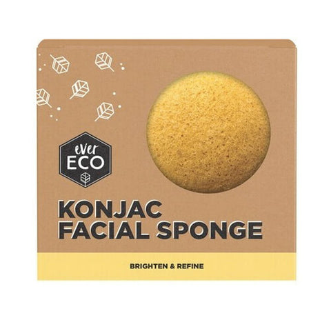 EVER ECO Konjac Facial Sponge Turmeric 1