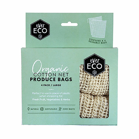 EVER ECO Reusable Produce Bags Organic Cotton Net 4