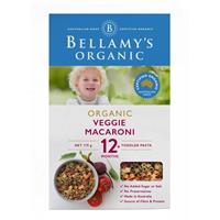 Bellamy's Organic Vegie Macaroni 175g
