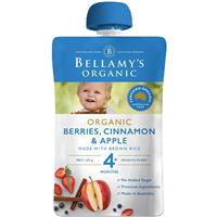 Bellamy's Organic Berries, Cinnamon & Apple Baby Food 90g