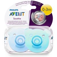 Avent Bear Soothie 0-3months 2PK