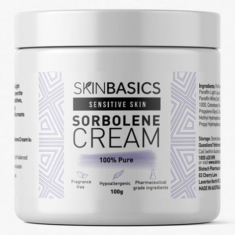 Skin Basics 100% Pure Sorbolene Cream APF Jar 100g