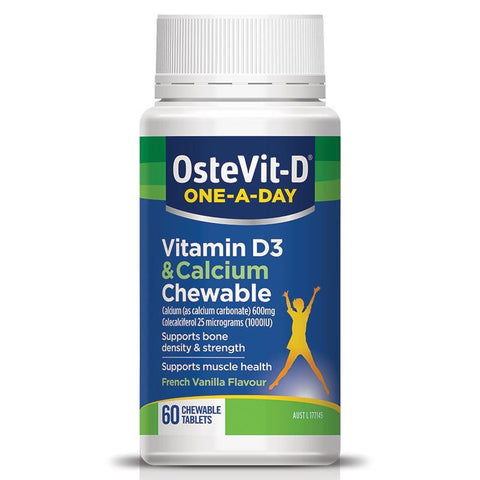 OsteVit-D + Calcium One-A-Day Chewable  60 Tablets