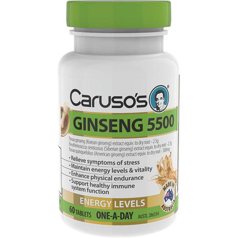 Caruso's Natural Health One a Day Ginseng 5500 60 Tablets