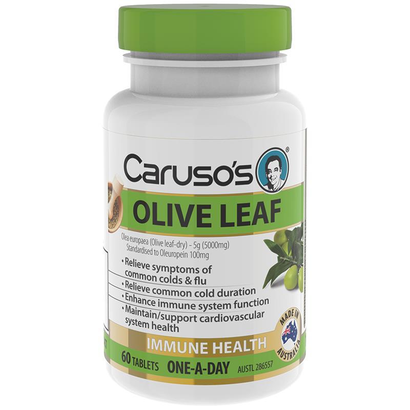 Caruso's Natural Health One a Day Olive Leaf 60 Tablets
