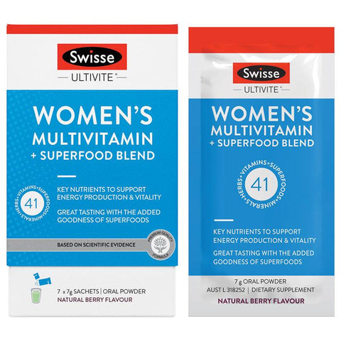 Swisse Ultivite Women's Multivitamin + Superfood Blend 7 pack
