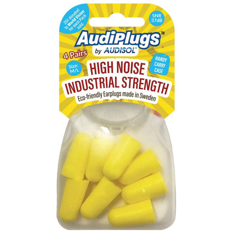 Audiplugs High Noise Industrial Strength Earplugs M-L