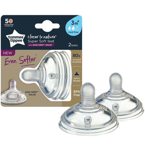 Tommee Tippee Closer To Nature Medium Flow 2 Pack