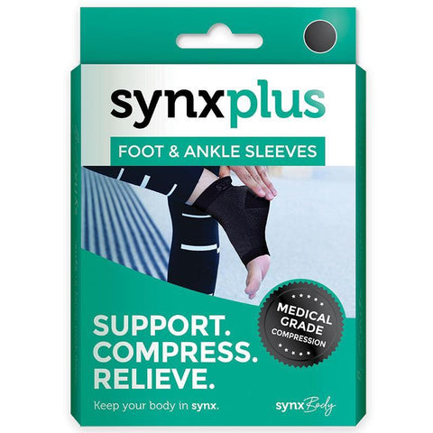 SYNXPLUS FOOT ANKLE SLEEVE SMALL