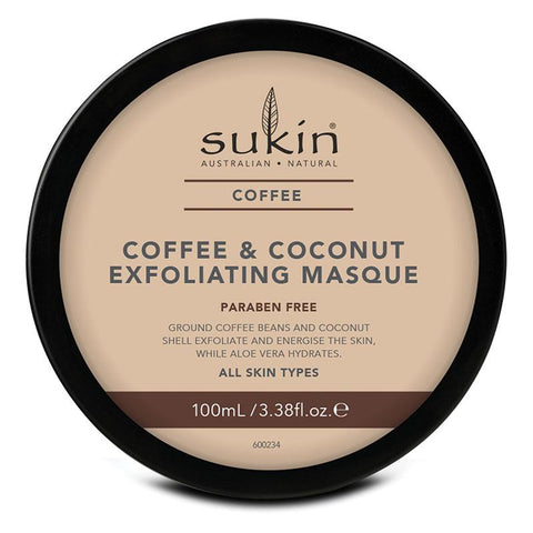 Sukin Coffee And Coconut Exfoliating Masque 100ml