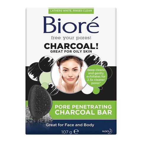 Biore Charcoal Pore Penetrating Bar 107g