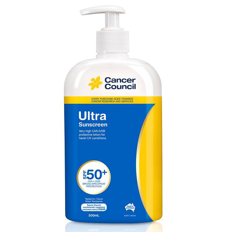 Cancer Council SPF 50+ Ultra 500ml Pump
