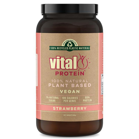 Vital Pea Protein Strawberry Powder 500g