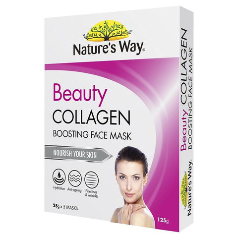 Nature's Way Beauty Collagen Face Mask 5 x 25g