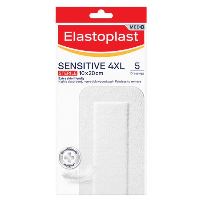 Elastoplast Sensitive Dressing 4XL 10x20cm 5 Dressings