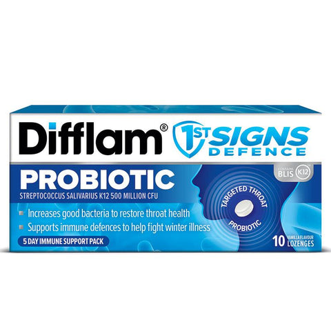 Difflam First Sign Defence Probiotic 10 Lozenges