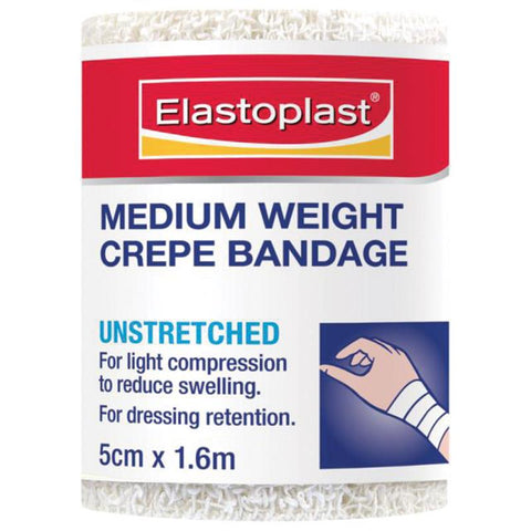 Elastocrepe 46014 Medium Weight Crepe Bandage 5cm x 1.6m