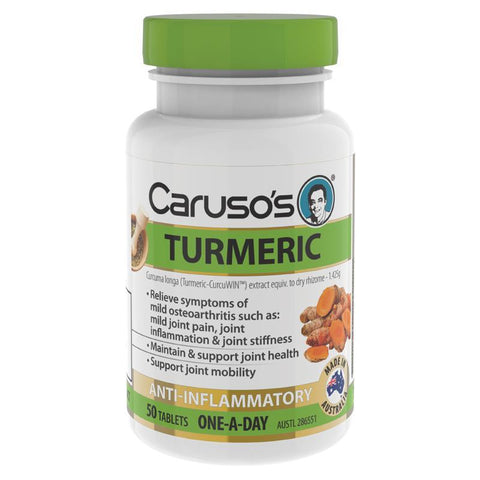 Caruso's Natural Health One a Day Turmeric 50 Tablets
