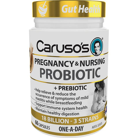 Carusos Natural Health Probiotic Pregnancy & Nursing 60 Capsules