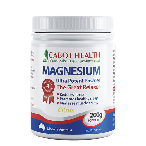 Cabot Health HD Magnesium Ultra Potent 200g