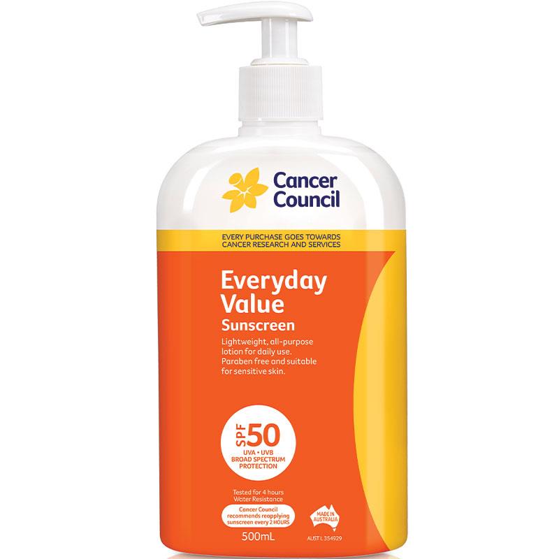Cancer Council SPF 50 Everyday 500ml Pump