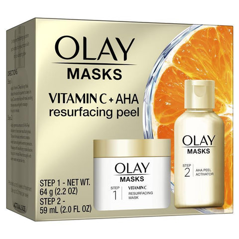 Olay Masks Vitamin C Resurfacing and AHA Peel Activator Duo Kit