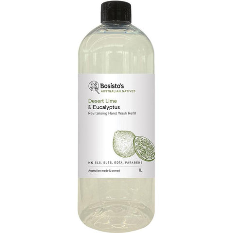 Bosistos Hand Wash Refill Desert Lime & Eucalyptus 1 Litre