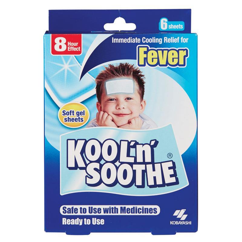 Kool n Soothe Kids Fever Relief 6 Sheets