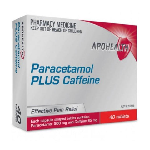 ApoHealth Paracetamol/Caffeine 500mg 40 Tablets