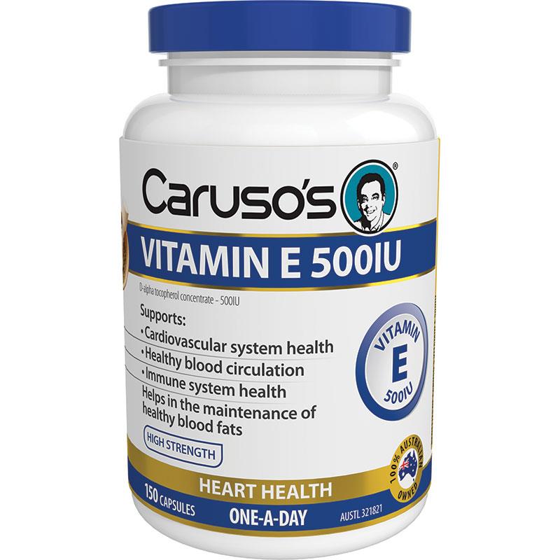 Caruso's Natural Health Vitamin E 500iu 150 Capsules