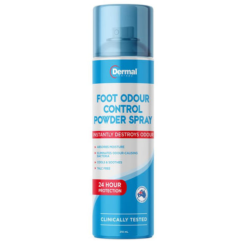 DERMAL THERAPY Foot Odour Control Powder Spray 210mL