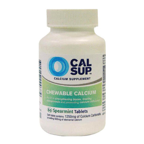 Cal Sup 500mg Spearmint 60 Tablets