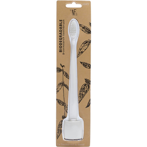NFCO. Bio Toothbrush & Stand Soft Ivory Desert x8