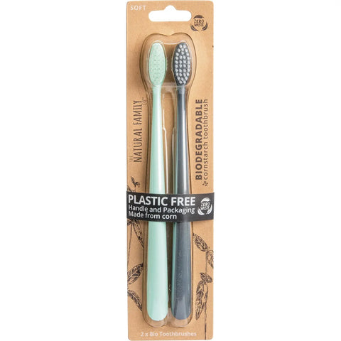 NFCO. Bio Toothbrush Soft River Mint & Monsoon Mist 8x2pk