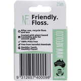 NFCO Friendly Floss (Dental Floss) Activated Charcoal & Mint 25m