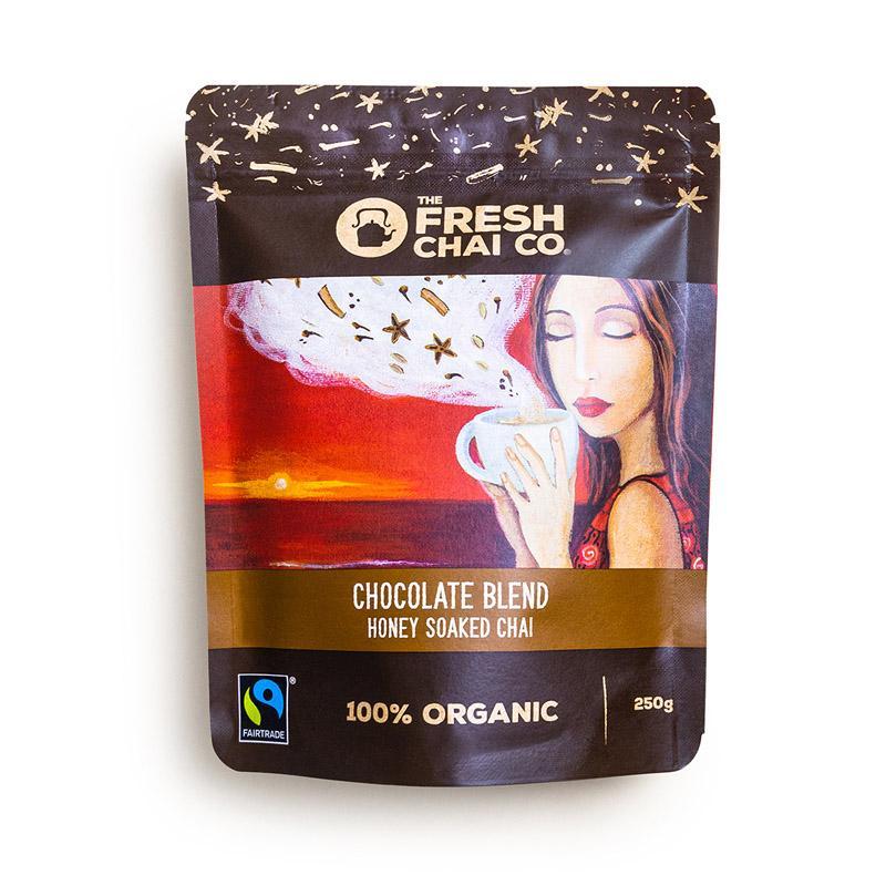 THE FRESH CHAI CO Chocolate Blend Honey Soaked Chai 250g