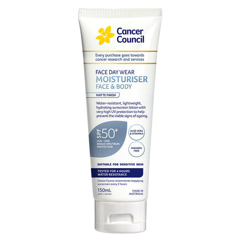 Cancer Council Invisible Daywear SPF 50+ Moisturizer for Face and Body 150ml